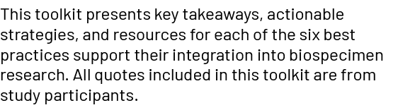 This toolkit presents key takeaways, actionable strategies, and resources for each of the six best practices support ...